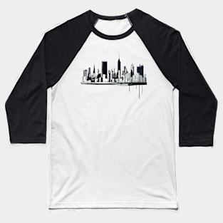 Abstract City Baseball T-Shirt